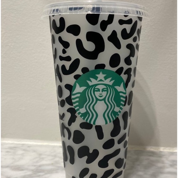 Cheetah Starbucks reusable cold cup - Picture 2 of 2